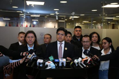 El secretario general en La Paz del Partido Demócrata Cristiano (PDC), Bismarck Villanueva