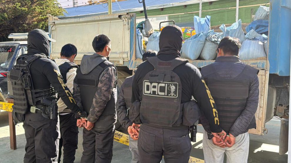 Imagen de los detenidos