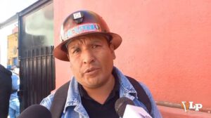 El dirigente del Distrito Minero Bolívar, Raúl Collurana