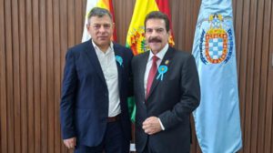 El presidente del Senado y el alcalde de Cochabamba