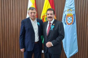 El presidente del Senado y el alcalde de Cochabamba