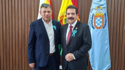 El presidente del Senado y el alcalde de Cochabamba