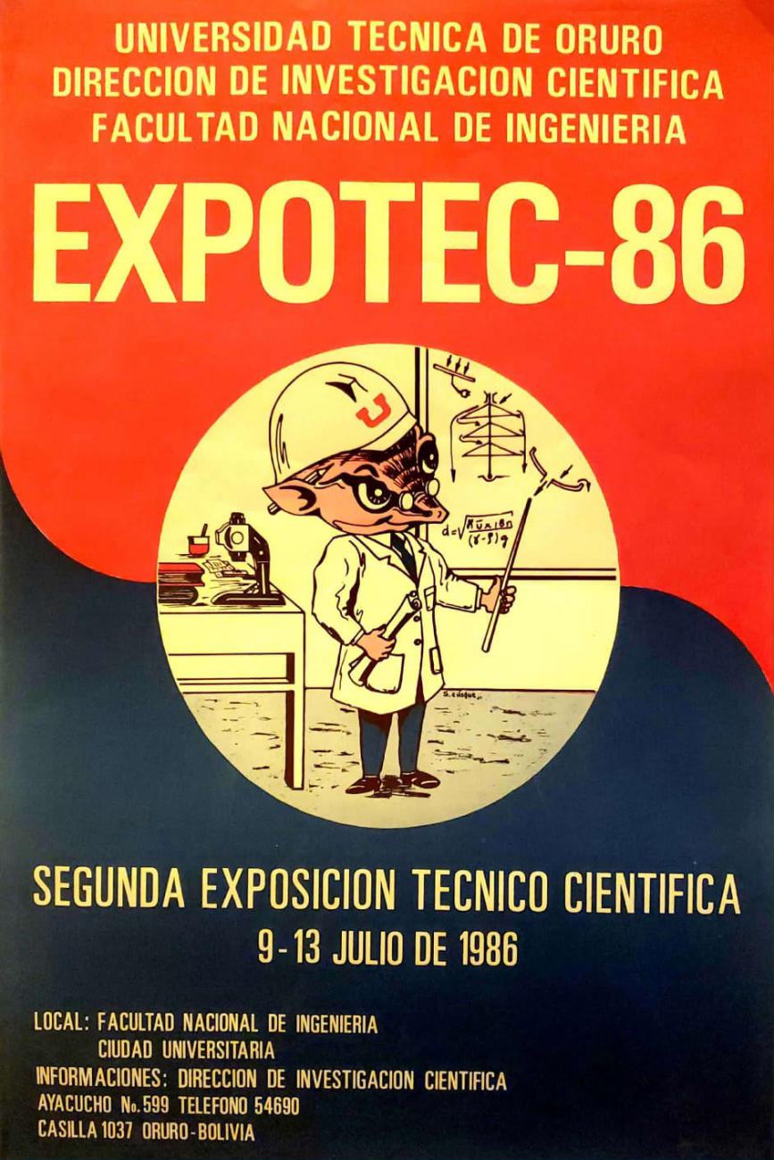 afiche Expoteco de 1986
