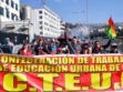 Maestros en movilización en La Paz