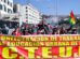 Maestros en movilización en La Paz