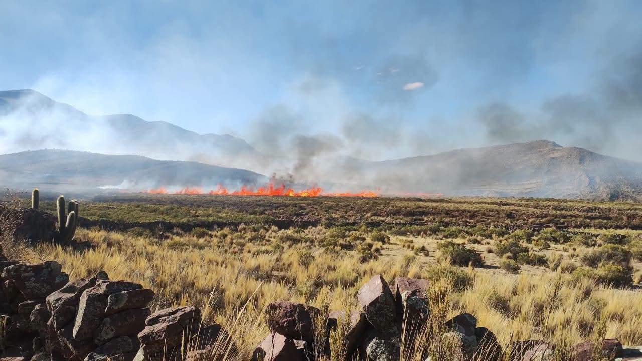 Imagen del incendio