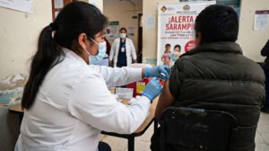vacunación contra el sarampión