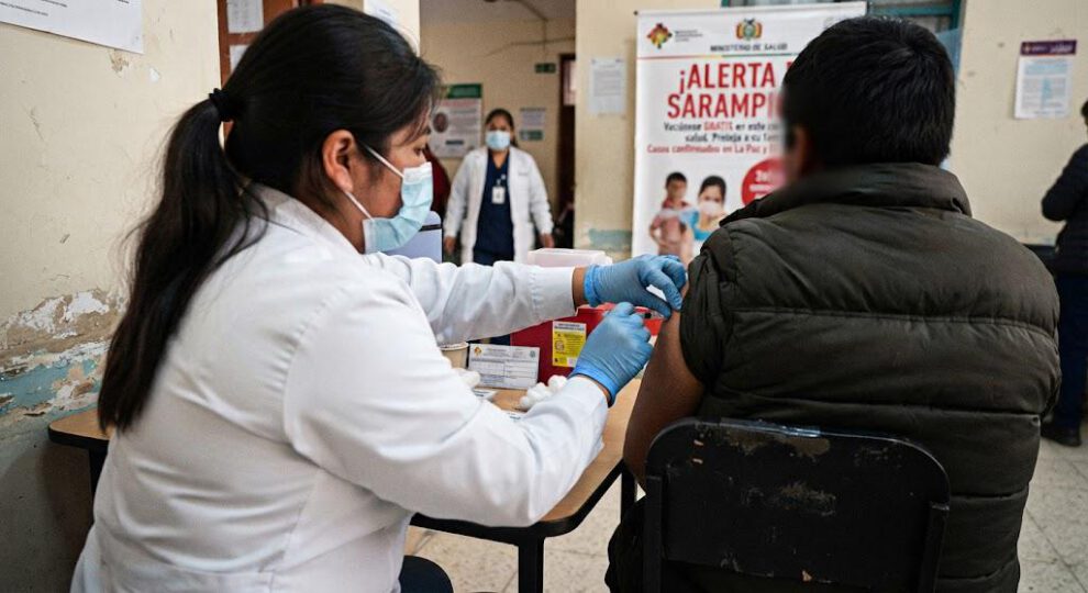vacunación contra el sarampión