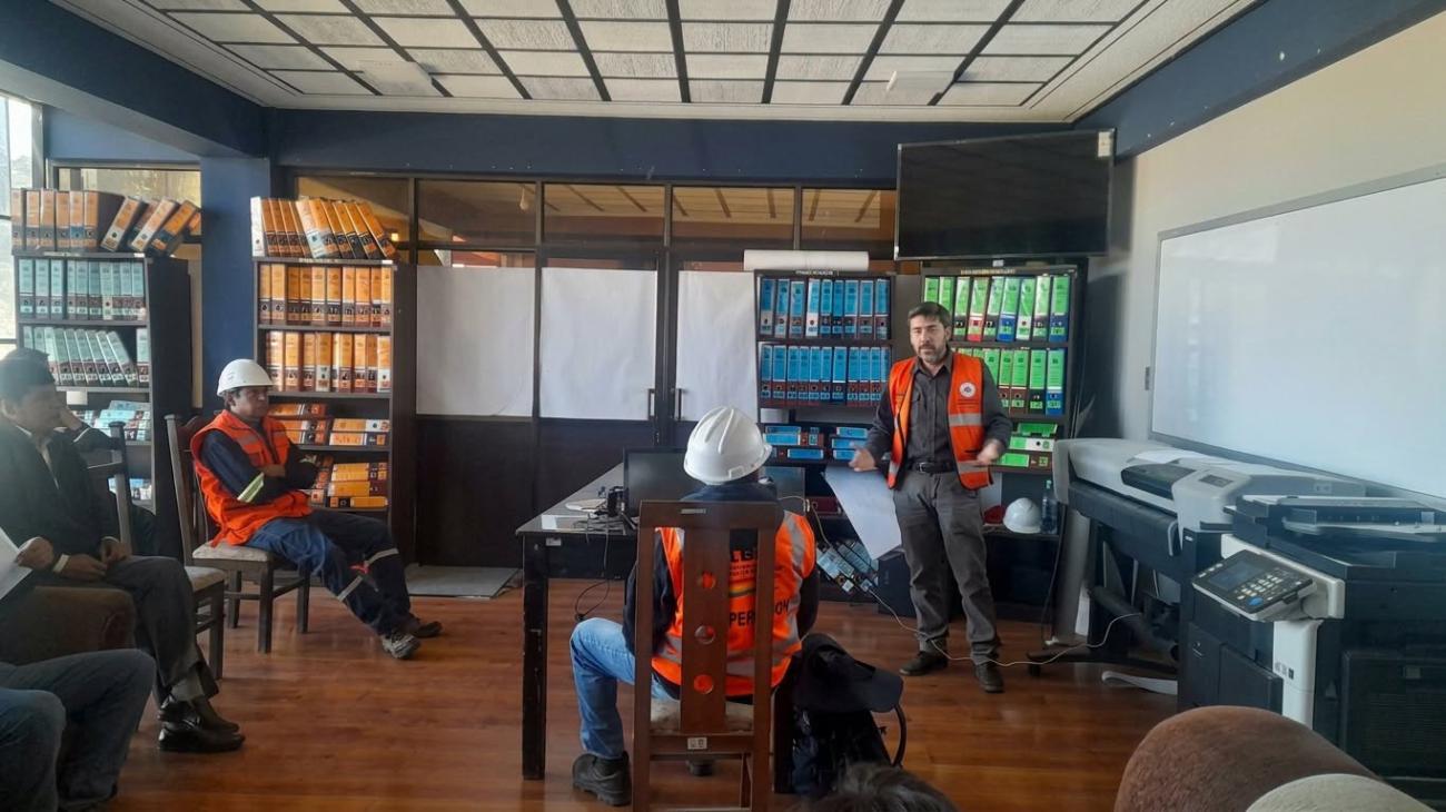Reunión de coordinación en Uncía