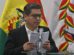 El vocero presidencial  en conferencia de prensa