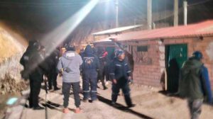 Trabajadores de la mina La Plata, en Potosí