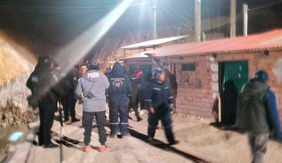 Trabajadores de la mina La Plata, en Potosí