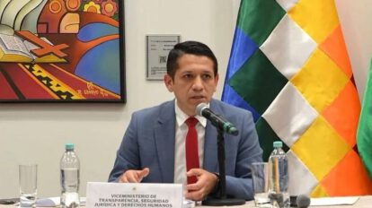 El viceministro de Transparencia y Lucha Contra la Corrupción, Yamil García