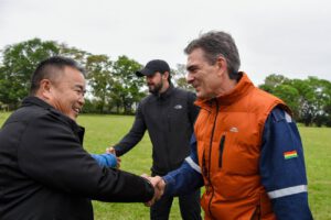 El Presidente Rodrigo Paz participó de un acto en Santa Cruz