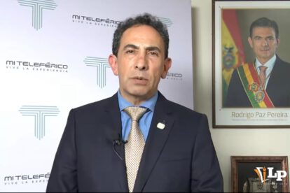 El gerente de Mi Teleférico en conferencia de prensa