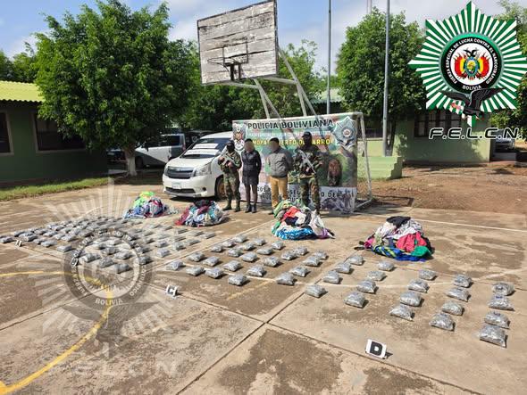 106 paquetes de marihuana