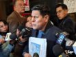 El diputado Pacheco en conferencia de prensa