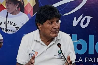 El expresidente y líder de los cocaleros, Evo Morales