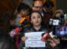 La diputada Vargas en conferencia de prensa