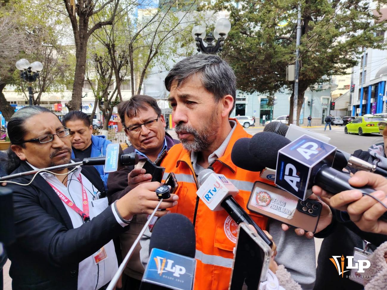 El gerente regional de la ABC en Oruro, Igor Murillo