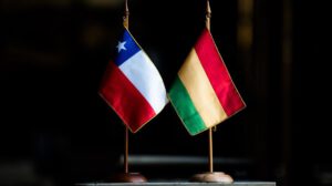 banderas de Bolivia y Chile