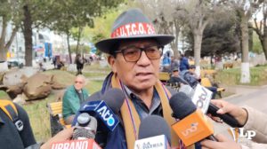 El dirigente de la Fsutco, Jaime Ticona