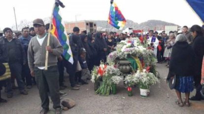 El velorio del manifestante fallecido en 2019