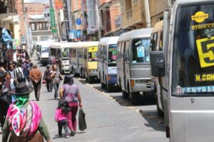 El servicio de transporte público en la ciudad de Sucre