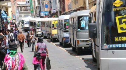 El servicio de transporte público en la ciudad de Sucre