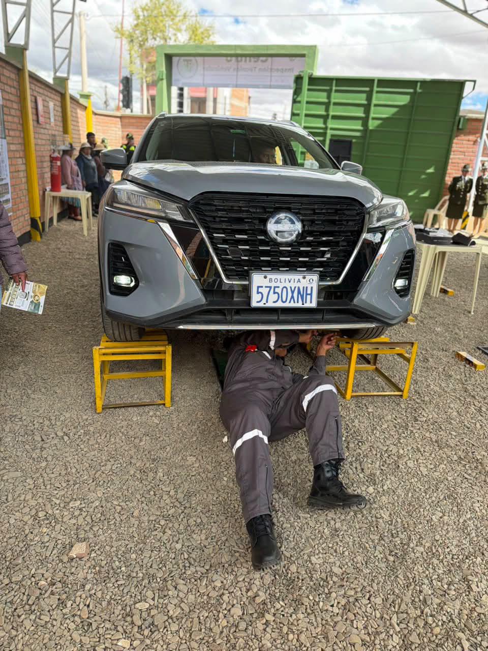 Imagen del inicio de la inspección técnica vehicular