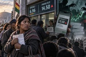 filas por la volatilidad del dólar