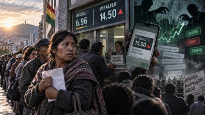 filas por la volatilidad del dólar