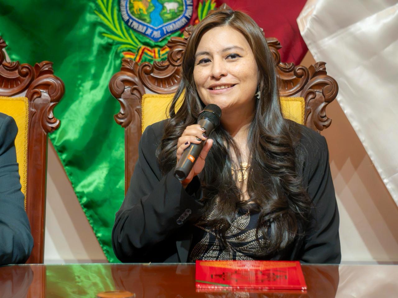 Paola Nogales, investigadora del IIQ-UMSA