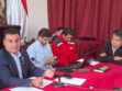 Reunión de transportistas y autoridades