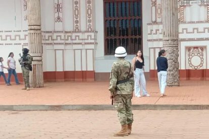 Controles militares en San Ignacio de Velasco
