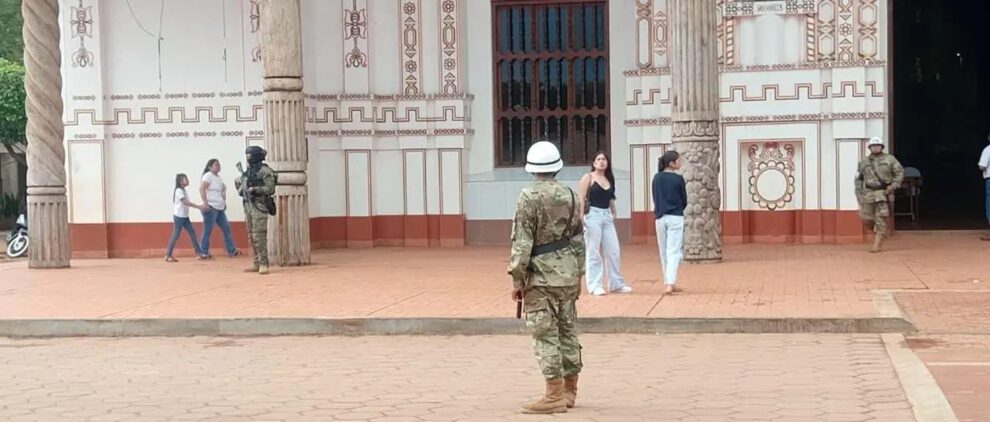 Controles militares en San Ignacio de Velasco