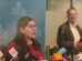 La diputada Claros en conferencia de prensa