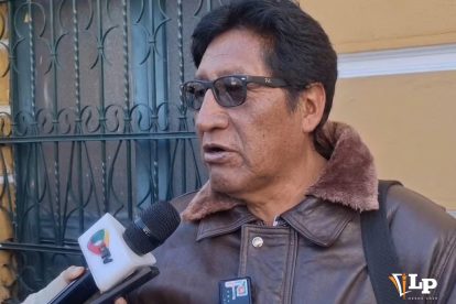 El dirigente del Transporte Pesado en conferencia de prensa