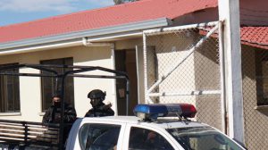 Despliegue policial en la carcel de Chonchocoro