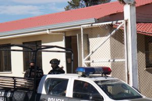 Despliegue policial en la carcel de Chonchocoro