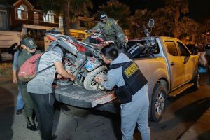 12 motocicletas recuperadas.