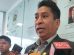 El diputado Villalobos en conferencia de prensa