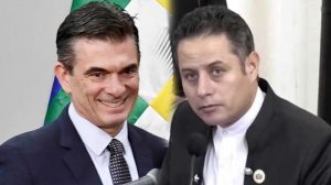 El presidente Rodrigo Paz y el vicepresidente Edmand Lara.