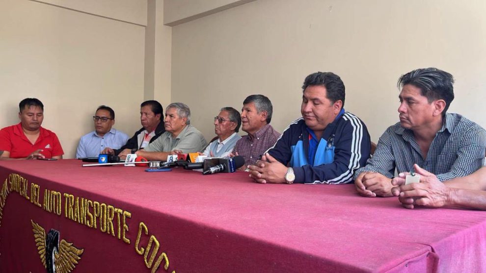 Las bases del transporte federado cochabambino