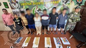 Algunas de las personas aprehendidas