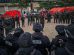 Una formación de policías antidisturbios bolivianos