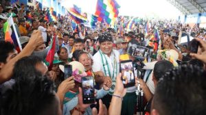 El ampliado de Evo Pueblo en Lauca Ñ
