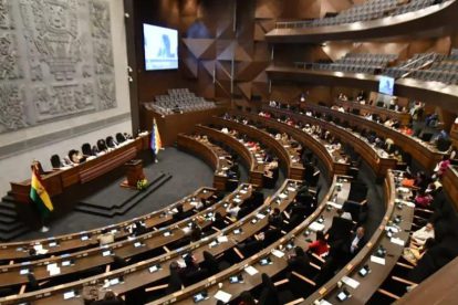El hemiciclo de la Cámara de Diputados.
