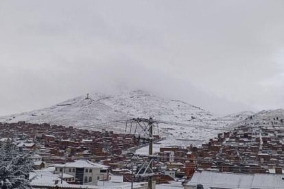 Nevada en un departamento de Bolivia