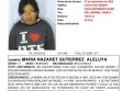 Imagen de la niña desaparecida